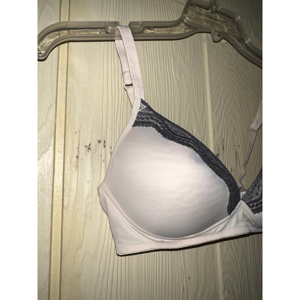 36B Warner's Bra Wirefree Push-Up T-Shirt Wireless Comfort Lightly Lined Tan - Picture 4 of 6